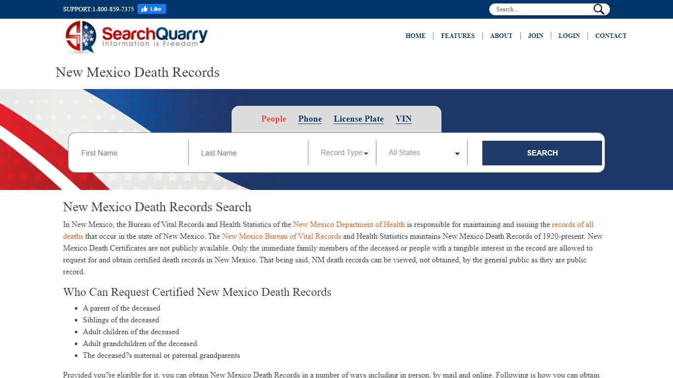 New Mexico Death Records | Enter a Name to View Death Records